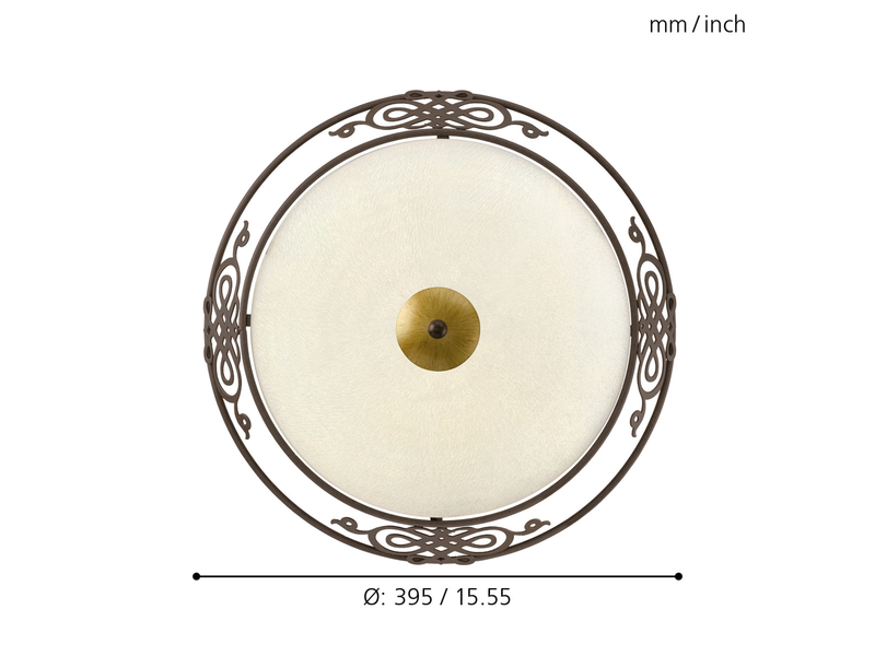 EGLO MESTRE Wand- / Deckenleuchte, beige