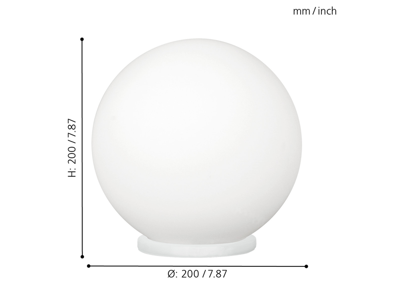 EGLO RONDO Tischleuchte, weiss