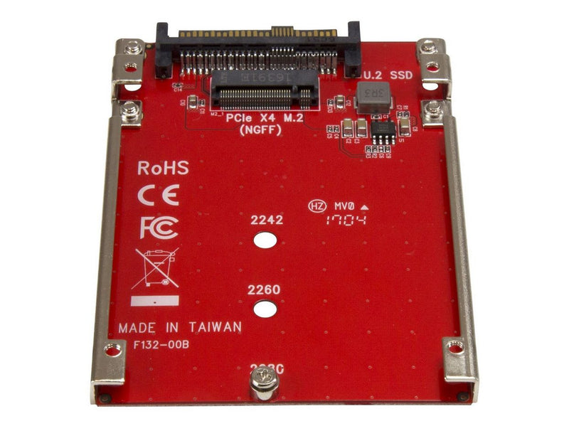 StarTech.com M.2 Drive to U.2 (SFF-8639) Host Adapter for M.2 PCIe NVMe SSDs - interfaceadapter - M.2 Card - U.2