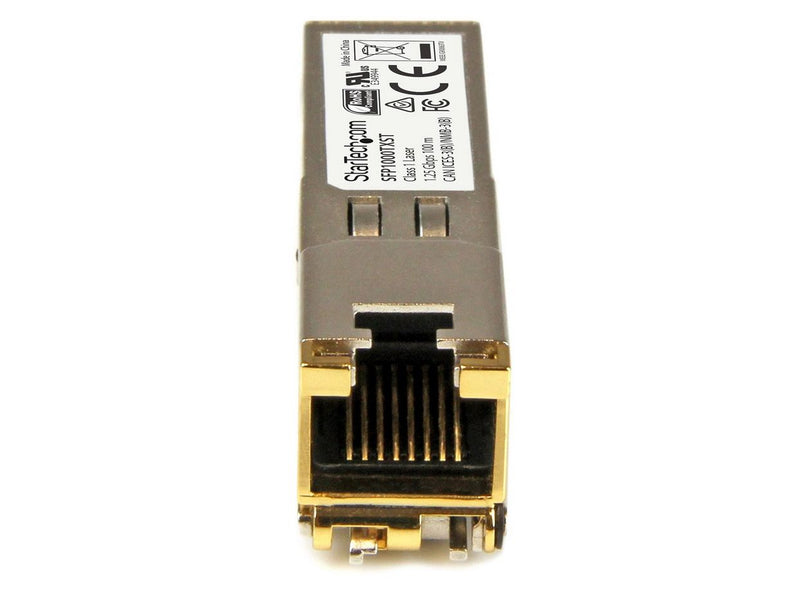 StarTech.com SFP1000TXST MSA Uncoded SFP Module 1000BASE-TX SFP to RJ45 Cat6/Cat5e 1GE Gigabit Ethernet SFP RJ-45 100m