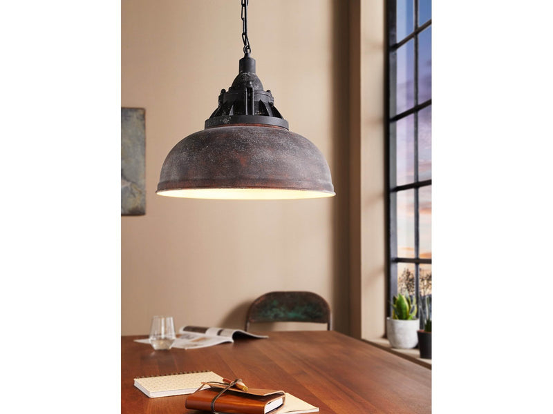 EGLO GRANTHAM 1 Hängeleuchte, antik-braun, beige