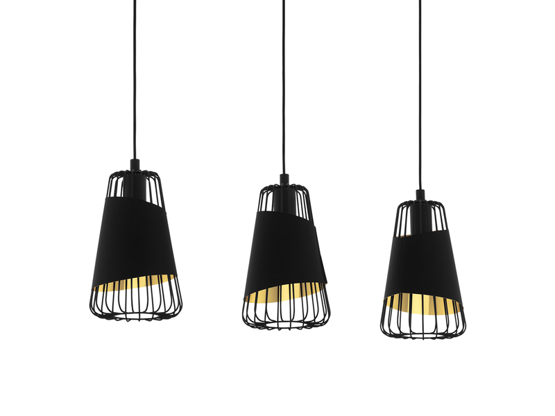 EGLO AUSTELL Hängeleuchte, schwarz, gold