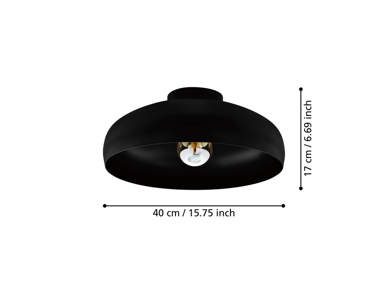 EGLO MOGANO Deckenleuchte, schwarz