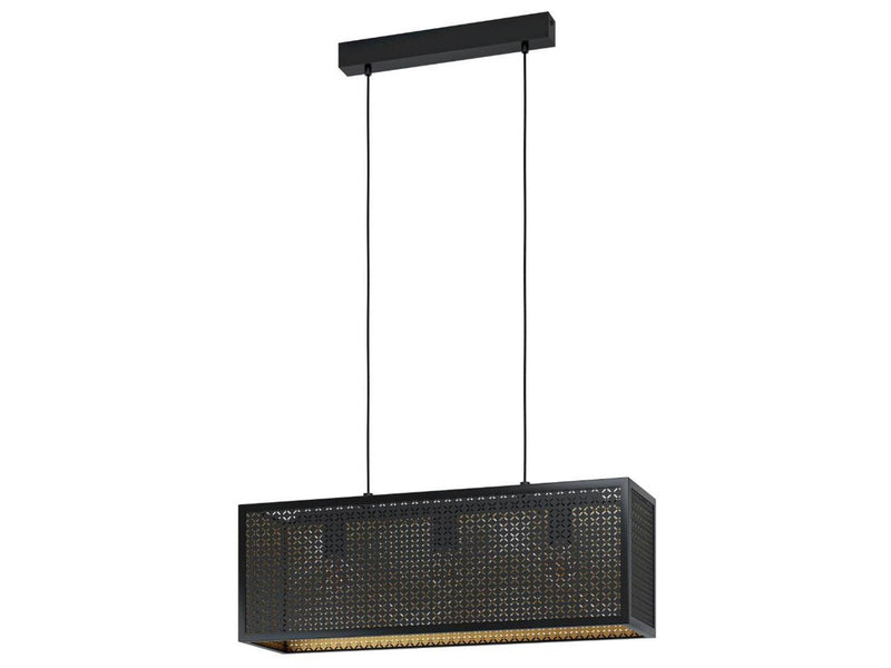 EGLO SALLICANO Hängeleuchte, schwarz, gold
