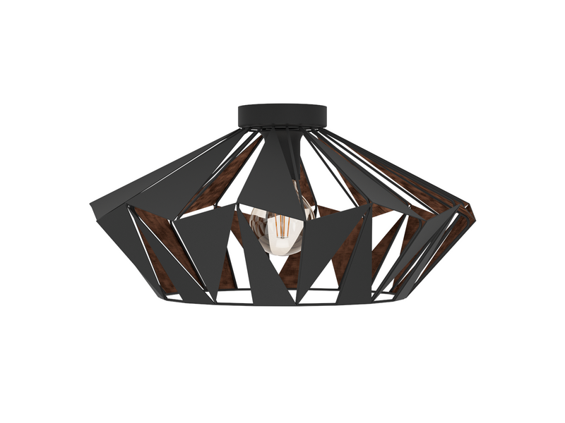 EGLO CARLTON 6 Deckenleuchte, schwarz, kupfer