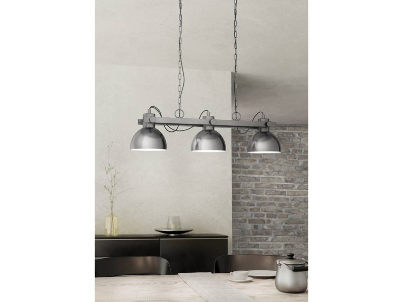 EGLO LUBENHAM 1 Hängeleuchte, nickel-antik, creme