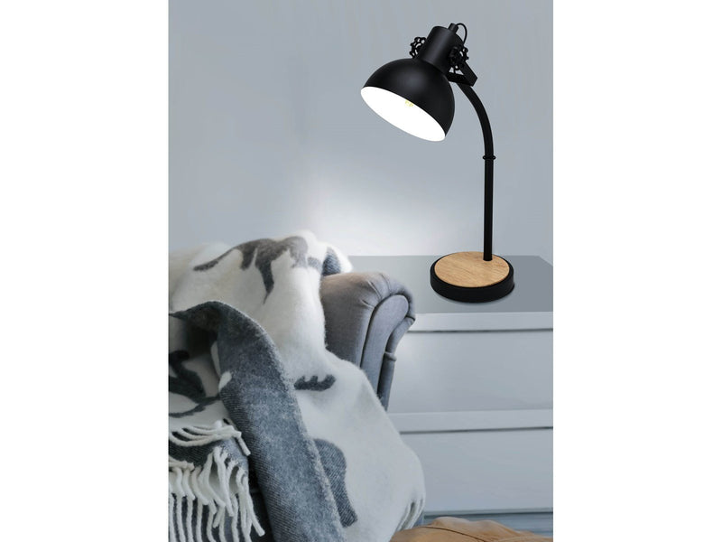 EGLO LUBENHAM Tischleuchte, schwarz, braun