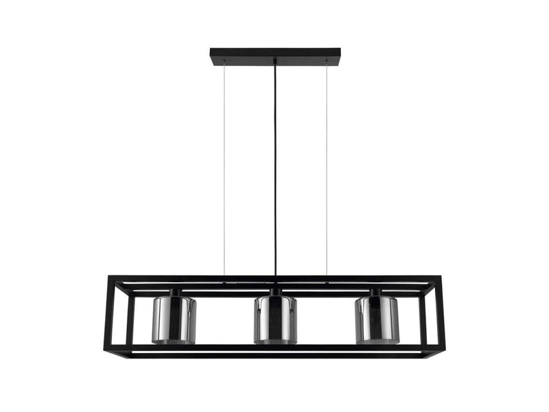 EGLO BRISLING LANGBORD 3XE27 L110 RØG/SORT