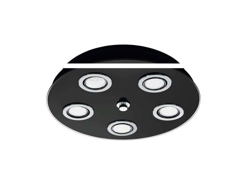 EGLO GRATTINO Deckenleuchte, schwarz, klar