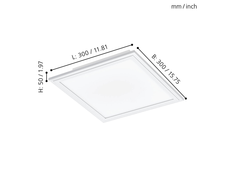 EGLO SALOBRENA 1 Deckenleuchte, weiss