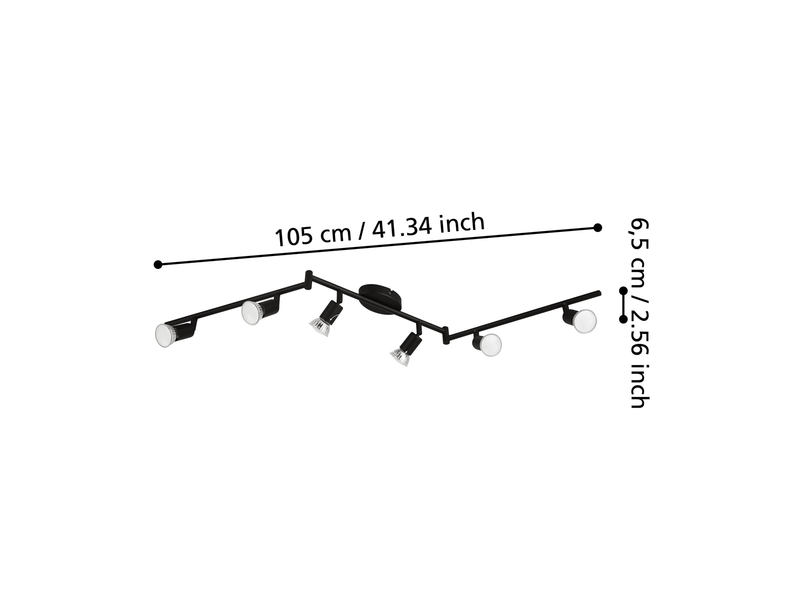 EGLO BUZZ-LED Spot, schwarz