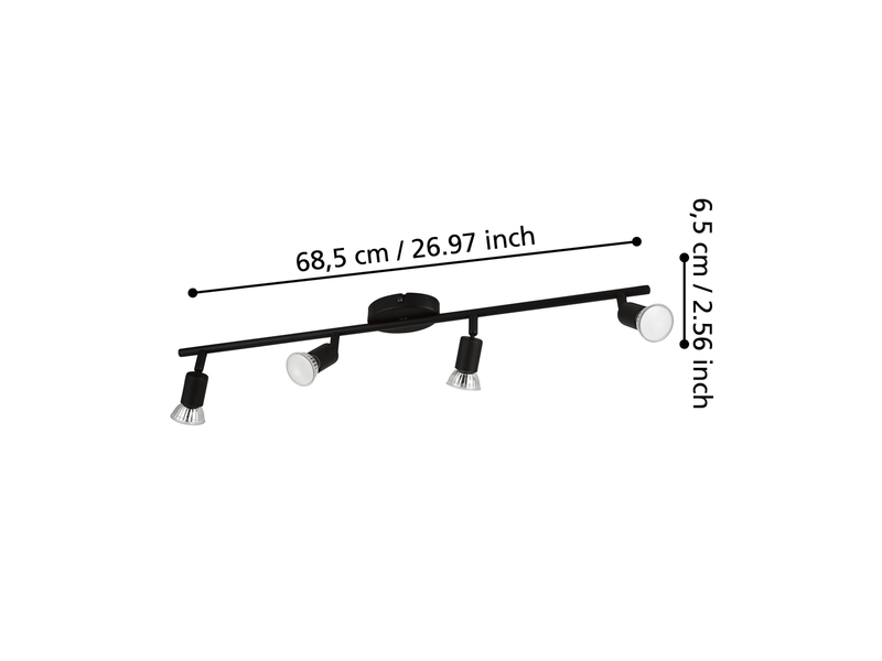 EGLO BUZZ-LED Spot, schwarz