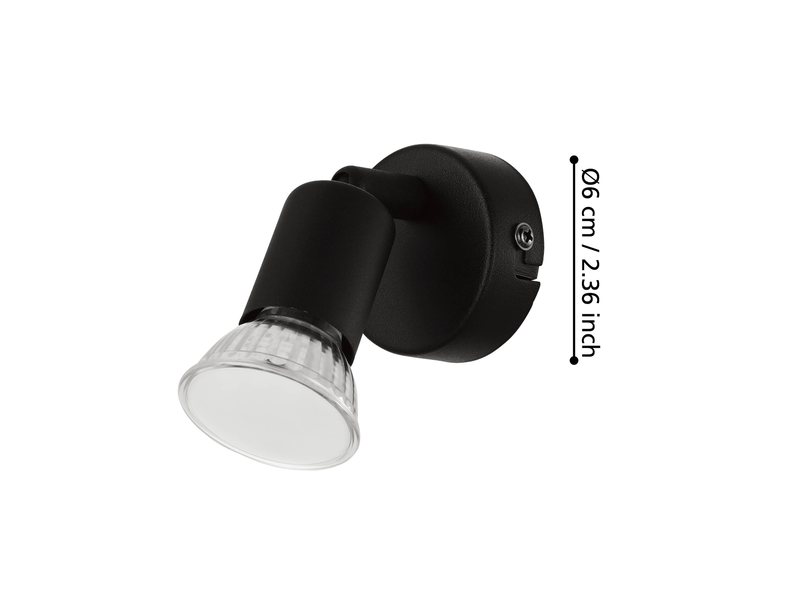 EGLO BUZZ-LED Spot, schwarz