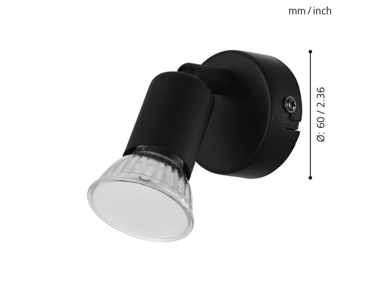 EGLO BUZZ-LED Spot, schwarz