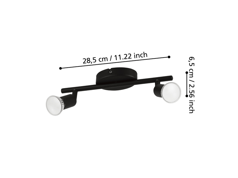 EGLO BUZZ-LED Spot, schwarz