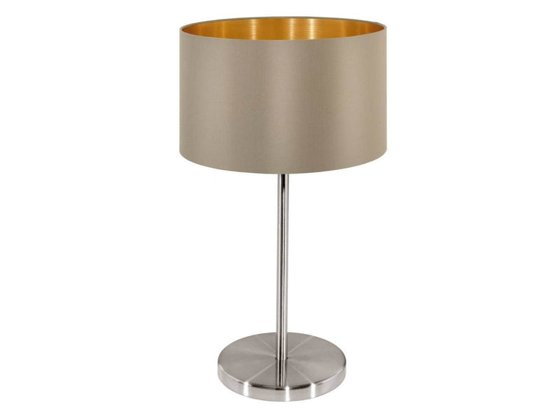 EGLO MASERLO Tischleuchte, taupe, gold