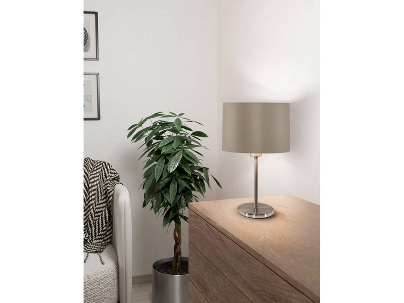 EGLO MASERLO Tischleuchte, taupe, gold