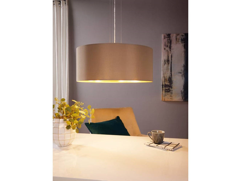 EGLO MASERLO Hängeleuchte, taupe, gold