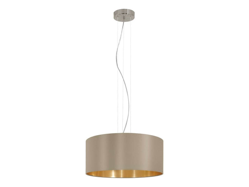 EGLO MASERLO Hängeleuchte, taupe, gold