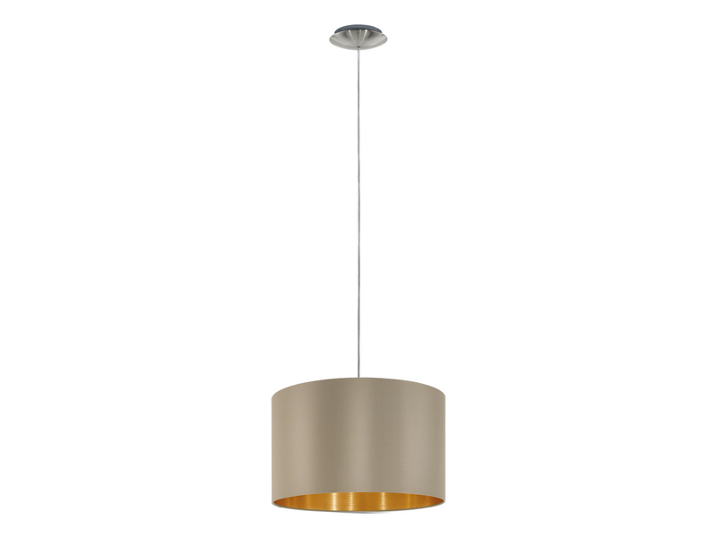 EGLO MASERLO Hängeleuchte, taupe, gold
