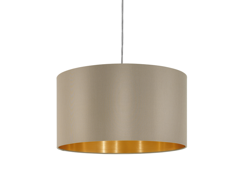 EGLO MASERLO Hängeleuchte, taupe, gold