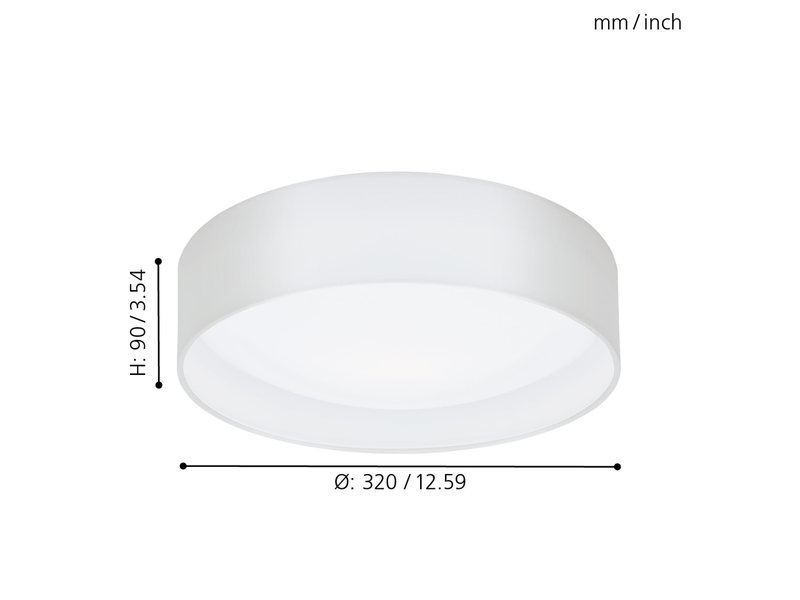 EGLO PASTERI Deckenleuchte, weiss