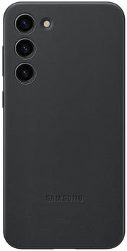 Samsung Leather Cover für Galaxy S23+ (Schwarz)