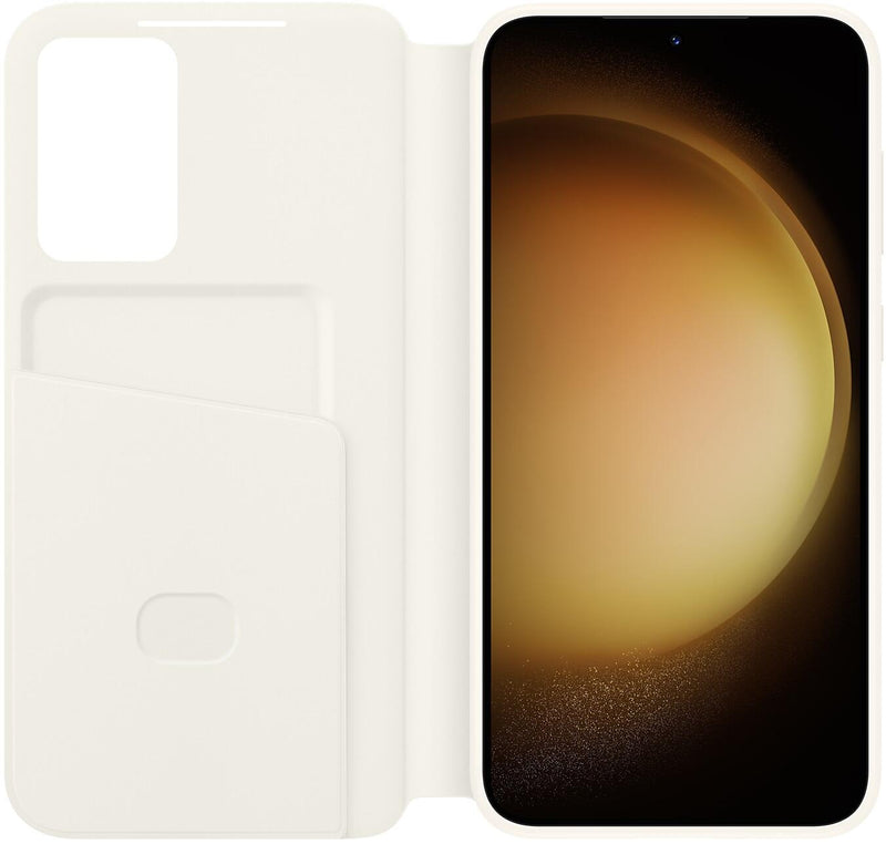Samsung Smart View Wallet Case für Galaxy S23+ (Creme)