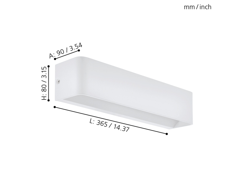 EGLO SANIA 4 Wandleuchte, weiss