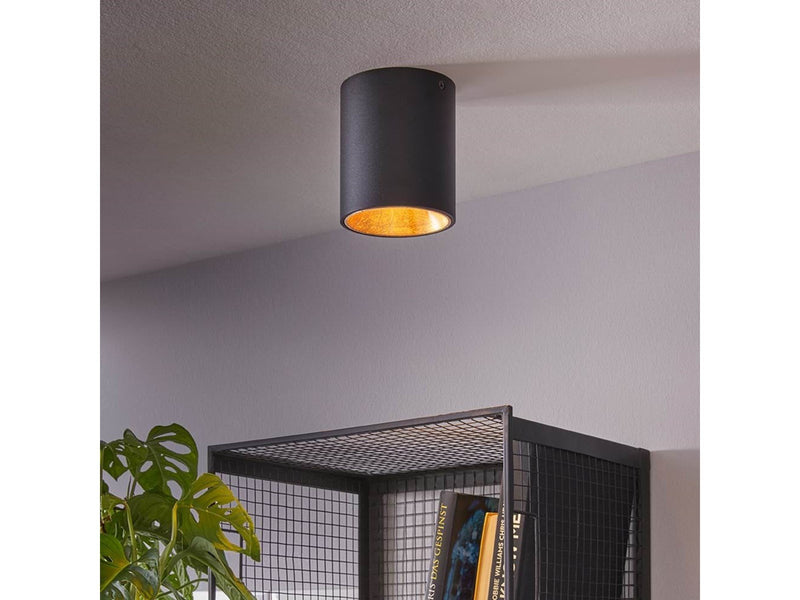 EGLO POLASSO Deckenleuchte, schwarz, gold