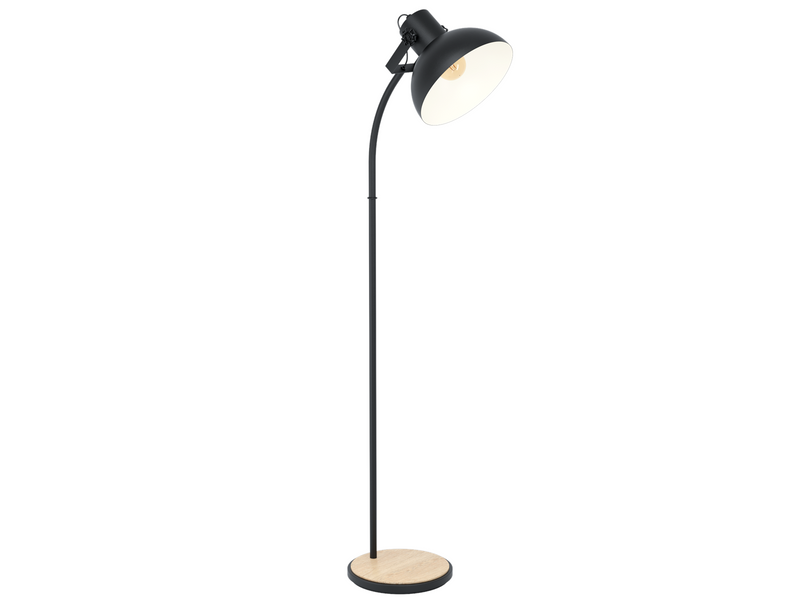 EGLO LUBENHAM Stehleuchte, schwarz, braun