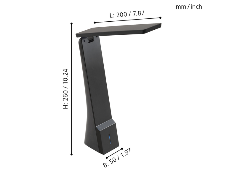 EGLO LA SECA Tischleuchte, schwarz