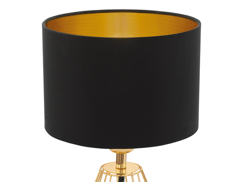 EGLO CARLTON 2 Tischleuchte, schwarz, gold
