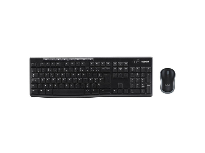Logitech MK270 Wireless Keyboard and Mouse Combo - US International (Polski) - Tastatur & Maus Set - Englisch (US) - Schwarz