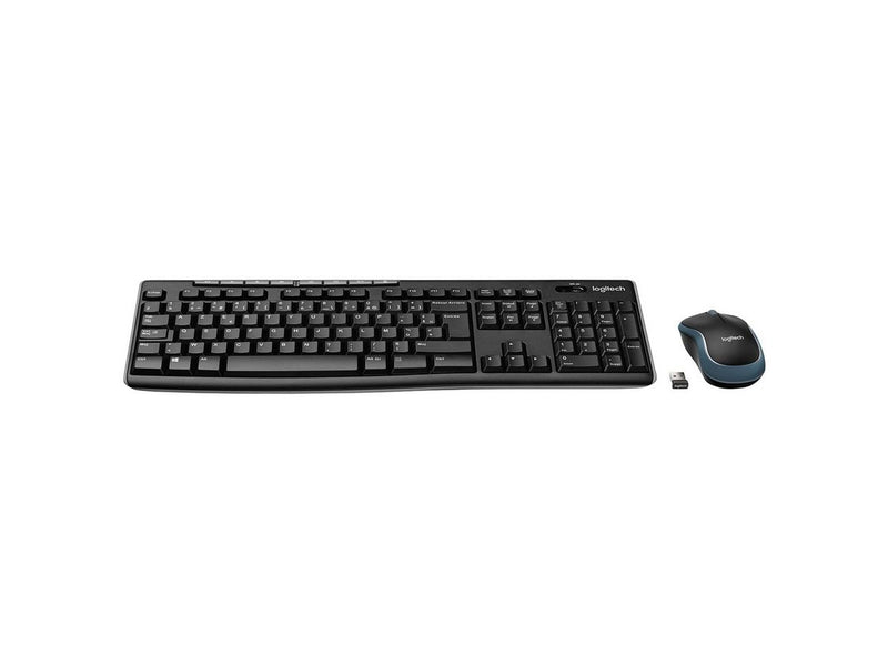 Logitech MK270 Wireless Keyboard and Mouse Combo - US International (Polski) - Tastatur & Maus Set - Englisch (US) - Schwarz