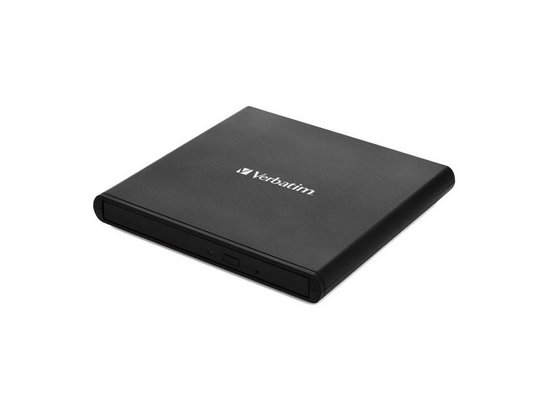 Verbatim Slimline CD/DVD Writer - USB 2.0 - Black - DVD-RW (Brenner) - USB 2.0 - Schwarz