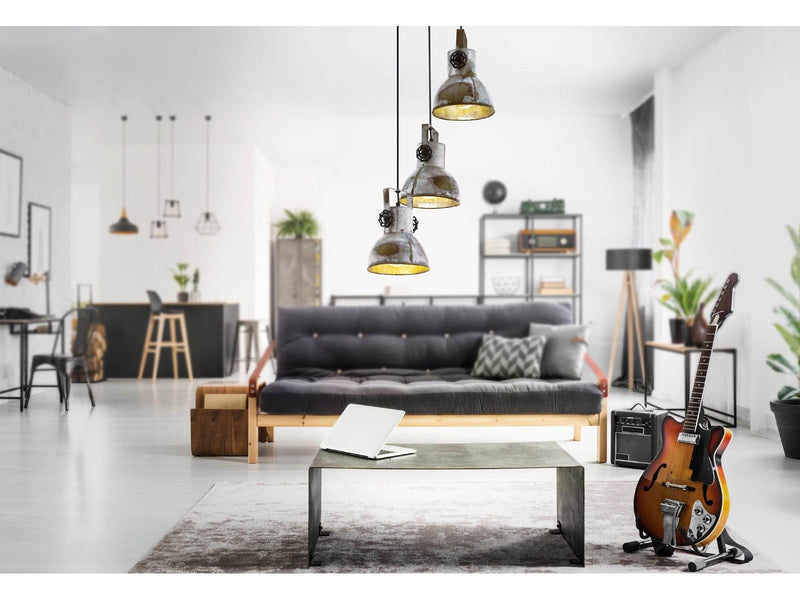 EGLO BARNSTAPLE Hängeleuchte, used look Zink
