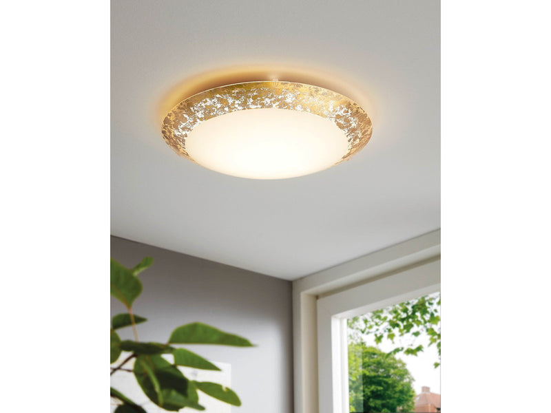 EGLO MONTENOVO Wand- / Deckenleuchte, weiss, gold