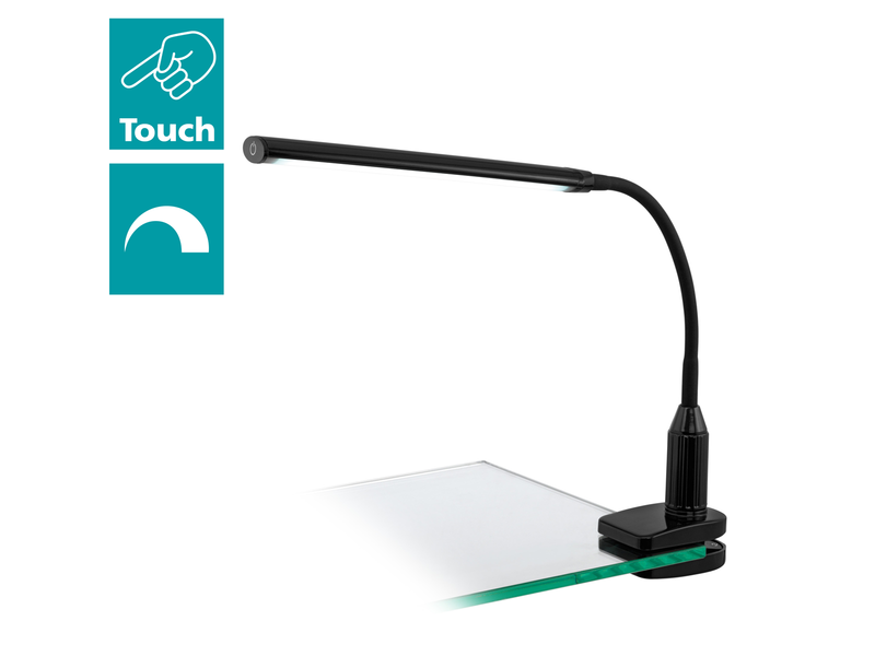 EGLO LAROA Klemmleuchte, schwarz
