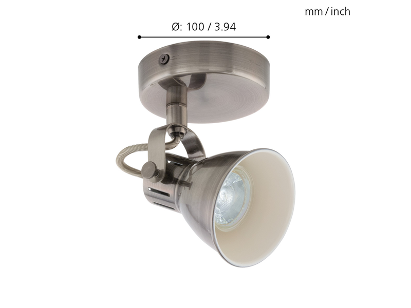 EGLO SERAS Spot, nickel-antik, creme