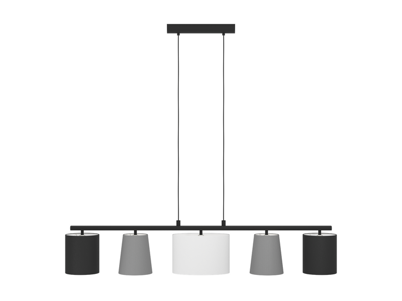 EGLO ALMEIDA 1 Hängeleuchte, schwarz, grau, weiss
