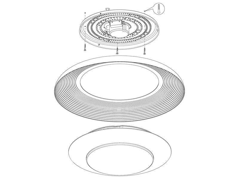 EGLO CANICOSA 2 Wand- / Deckenleuchte, transparent