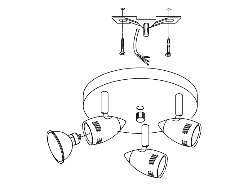 EGLO MAGNUM-LED Spot, nickel-matt, chrom
