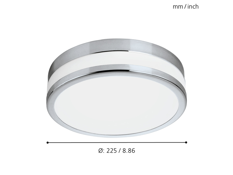 EGLO LED PALERMO Wand- / Deckenleuchte, weiss lackiert