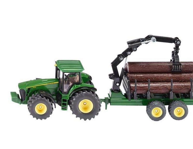 SIKU 1:50 Tractor With Forestry Trailer