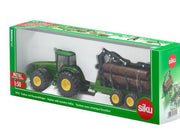 SIKU 1:50 Tractor With Forestry Trailer