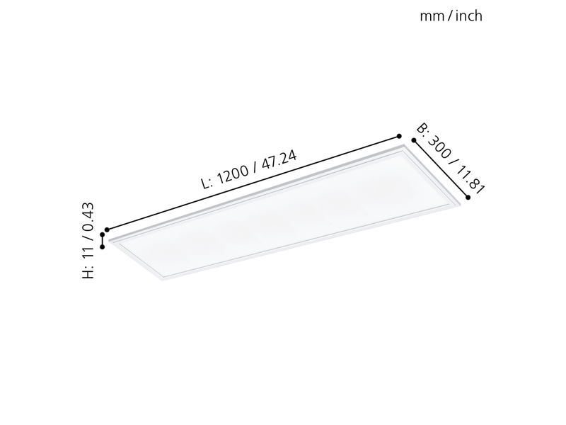 EGLO SALOBRENA 1 Rasterleuchte, weiss