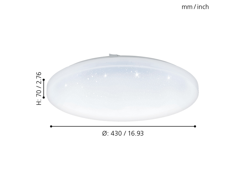 EGLO FRANIA-S Wand- / Deckenleuchte, weiss