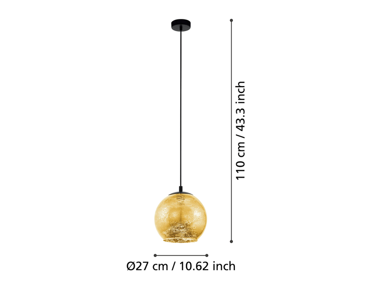 EGLO ALBARACCIN Hängeleuchte, goldfarben