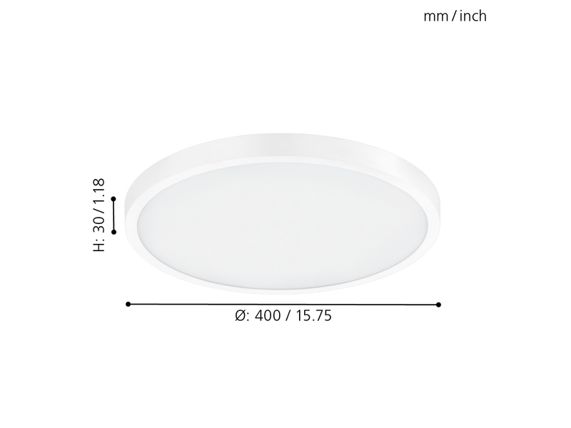 EGLO FUEVA 1 Aufbauleuchte, weiss